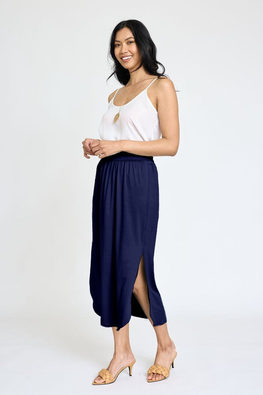 Casual Slit Midi