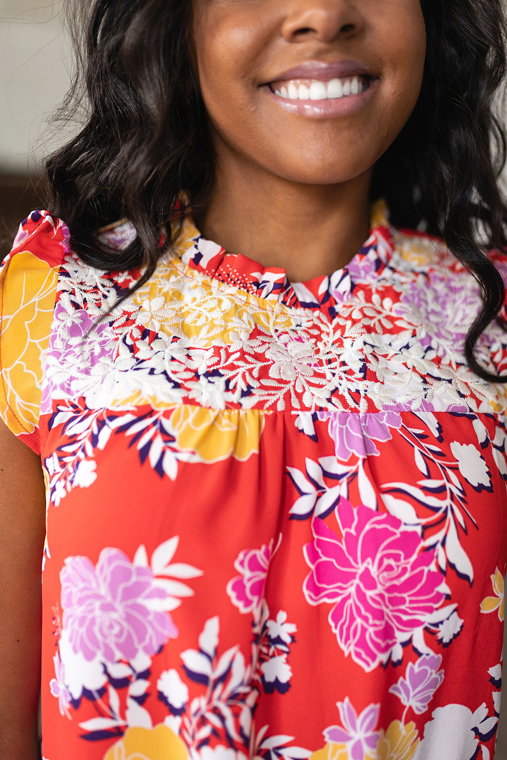 Floral Embroidered Blouse