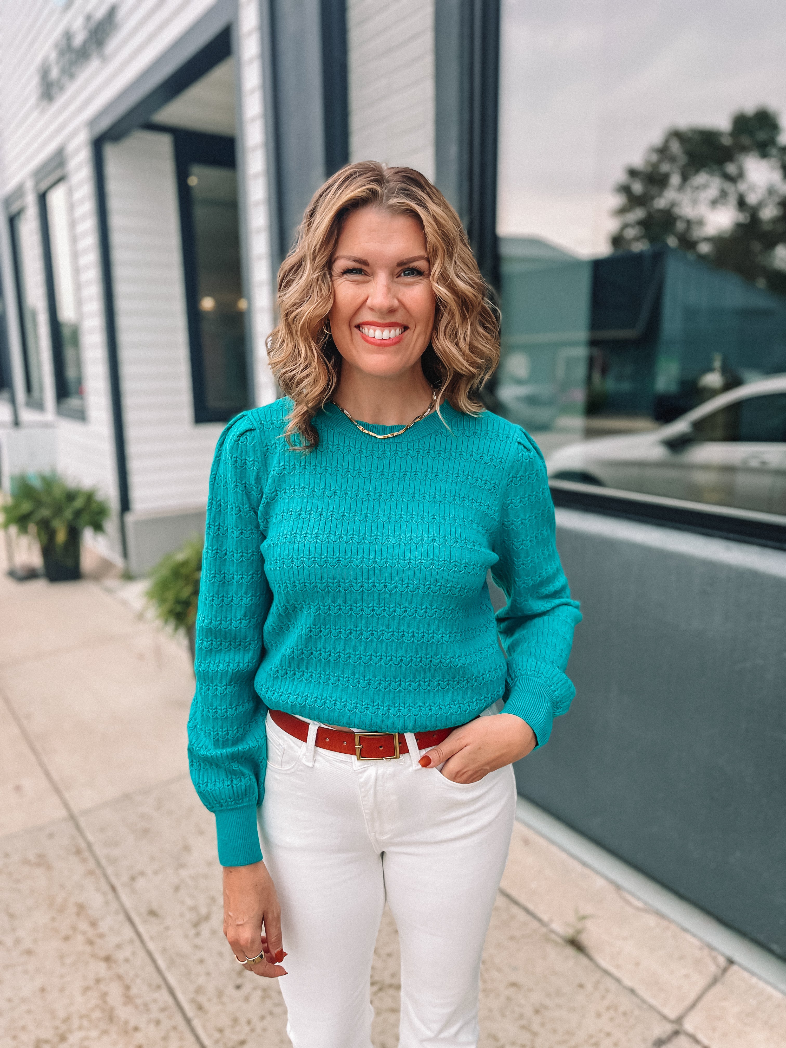 Teal Sweater