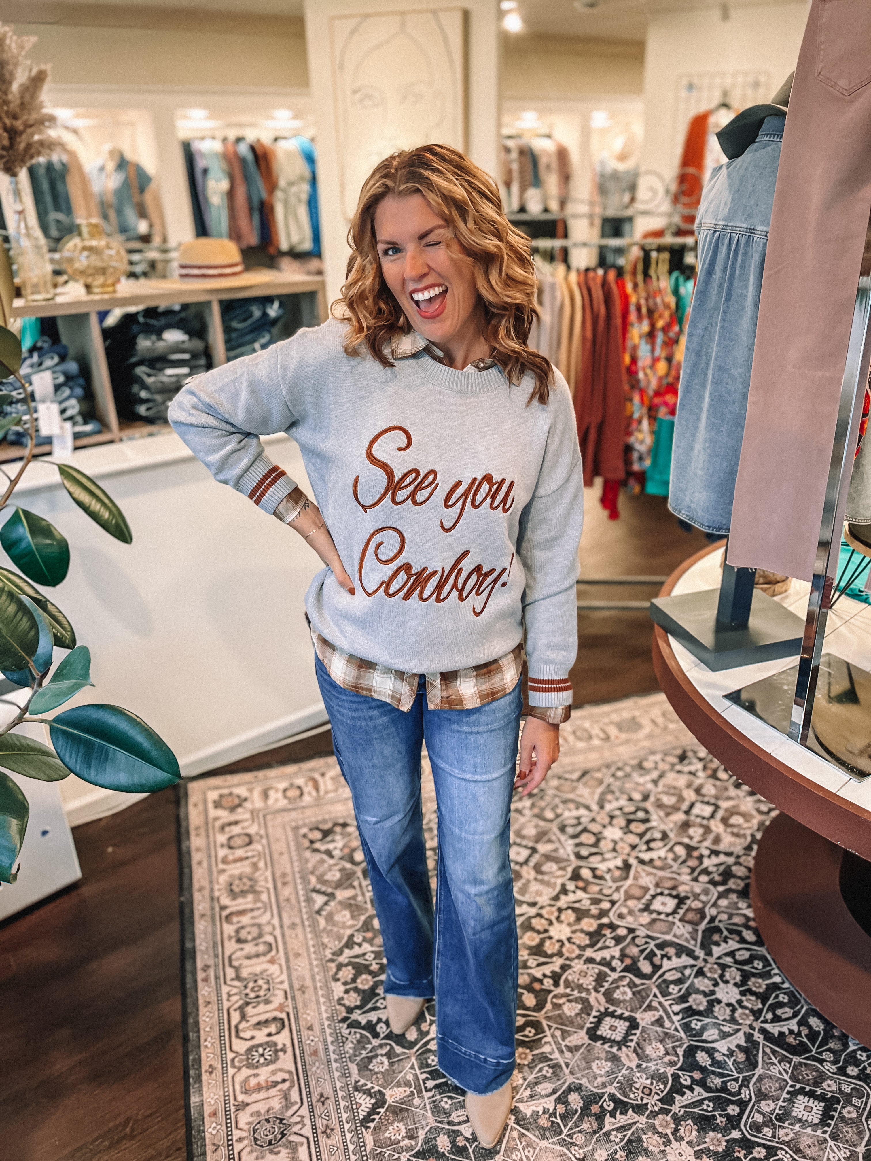 See You Cowboy Sweater