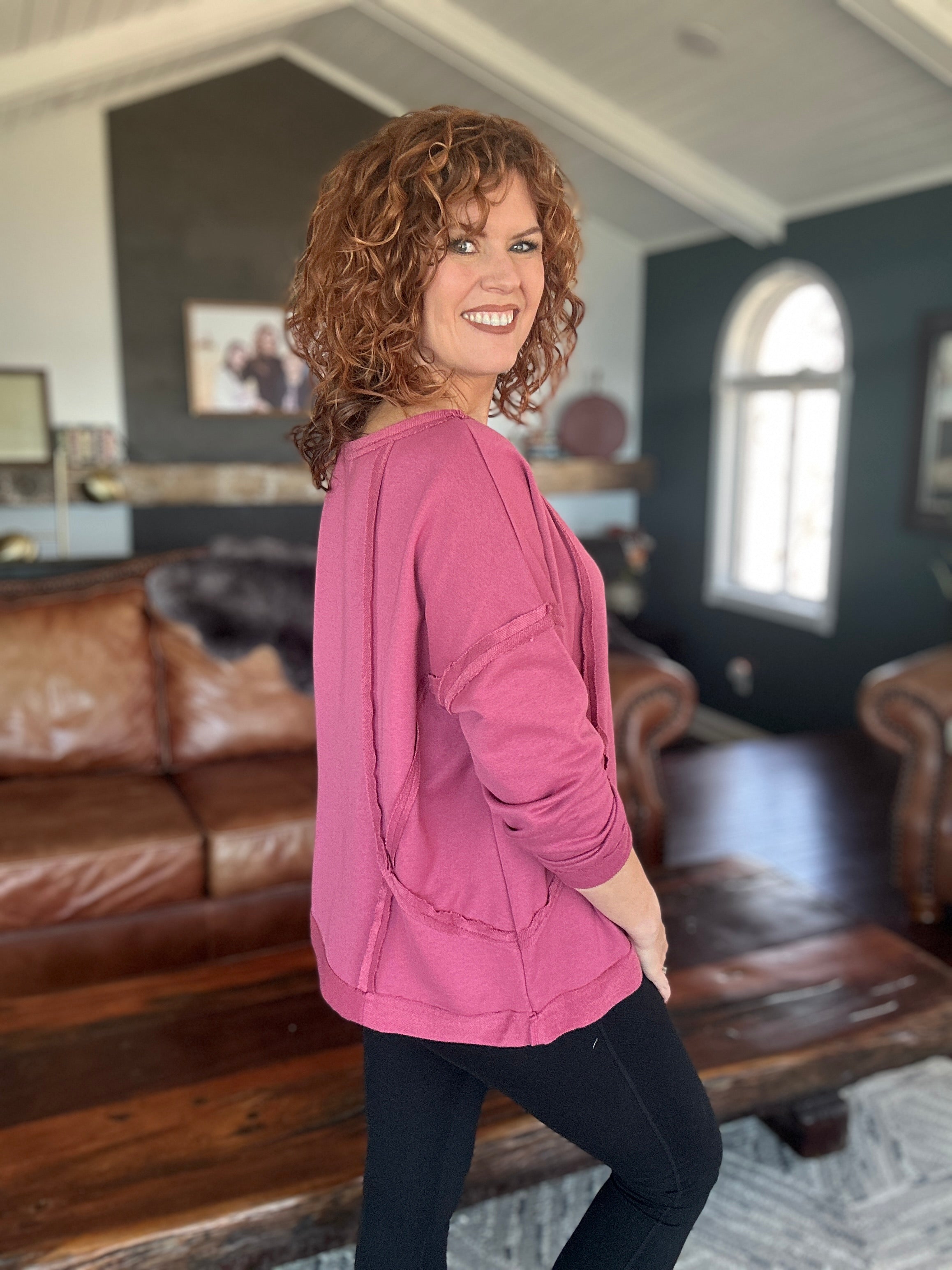 Raspberry Cozy Tunic