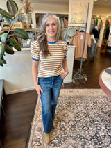 Puff Sleeve Stripe