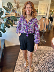 Violet Meadow Top