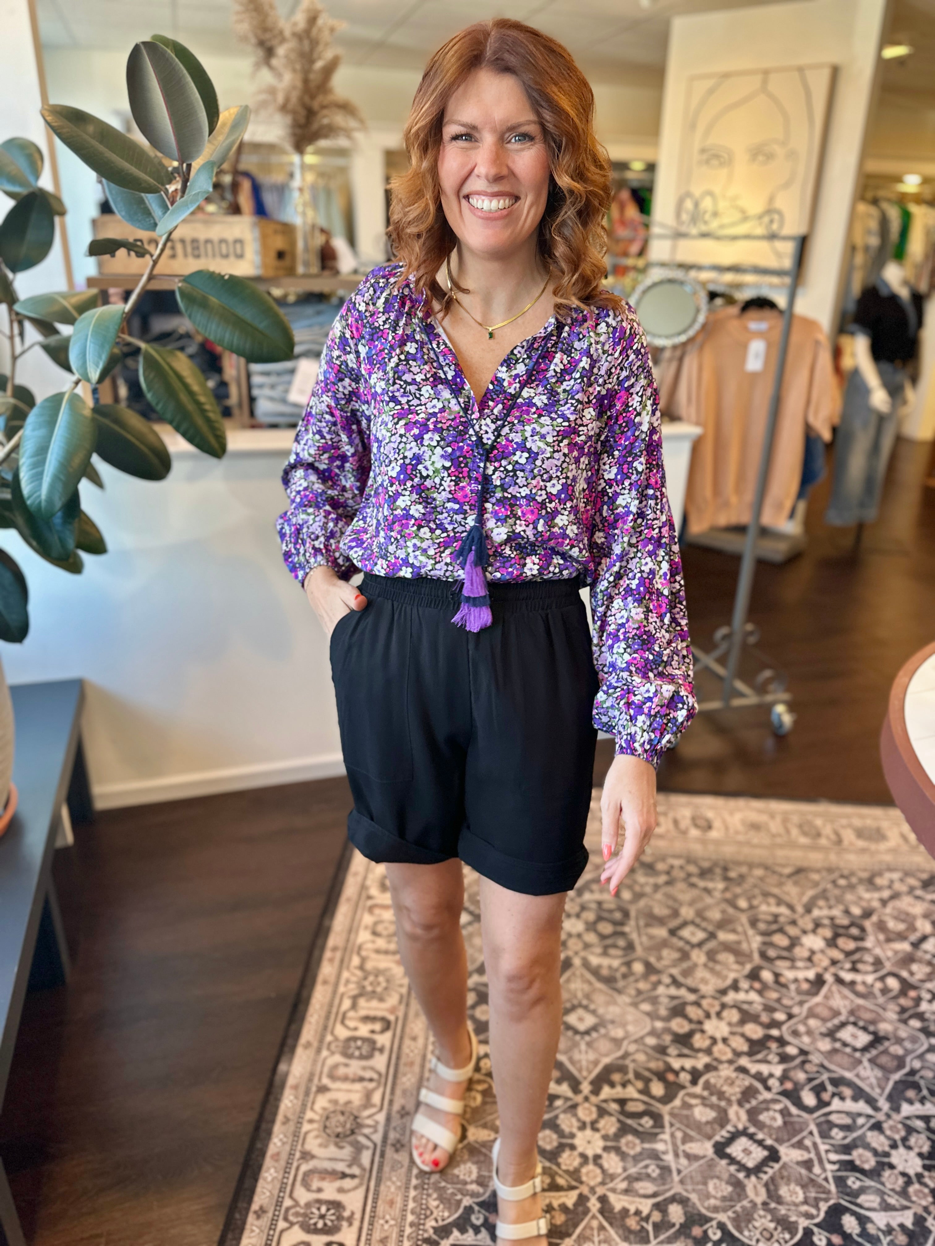 Violet Meadow Top