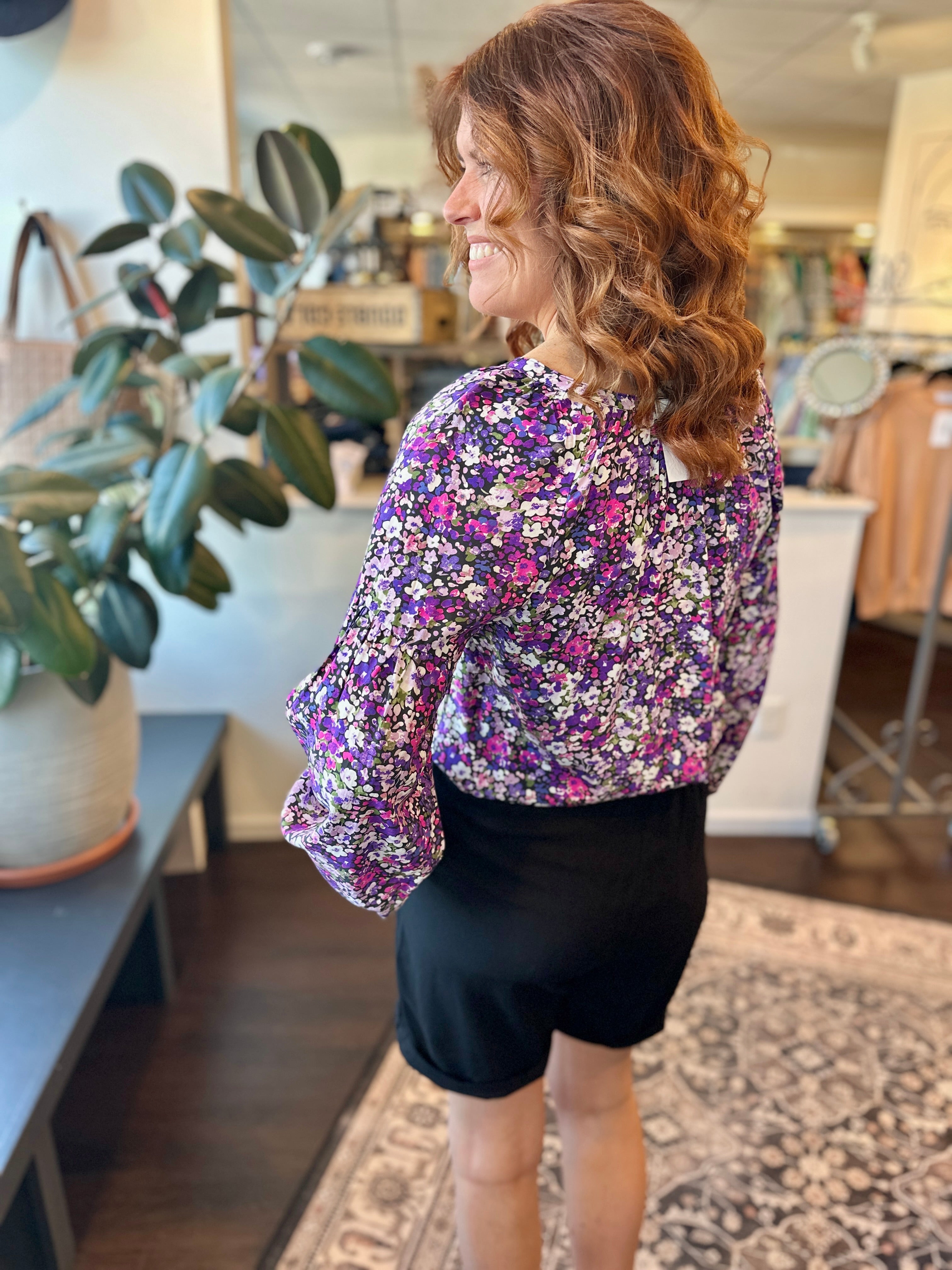 Violet Meadow Top