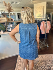 Diamond Denim Dress