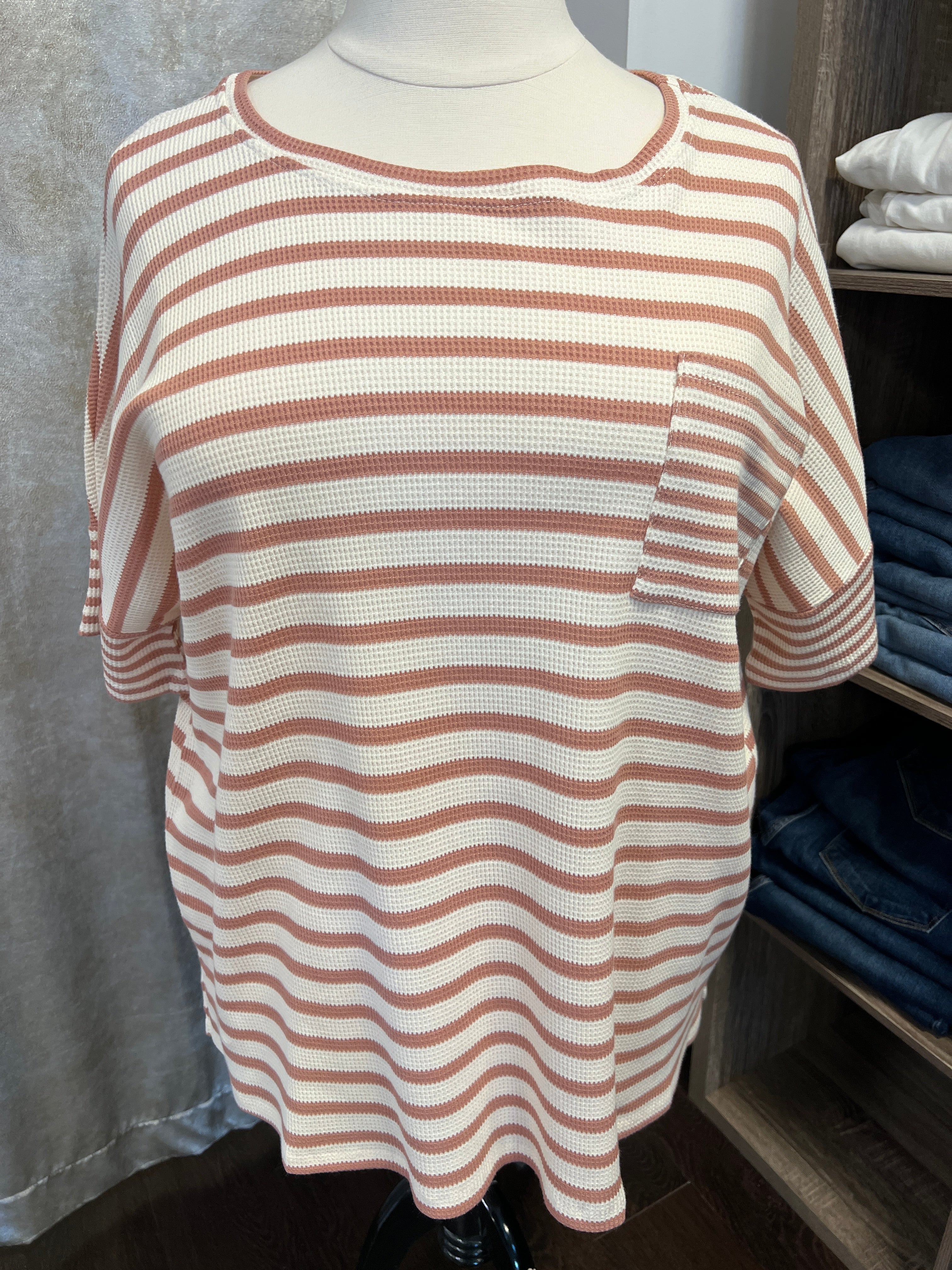 Saniyah Stripe Top