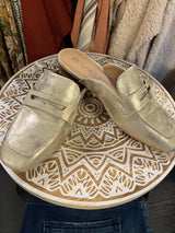 Metallic Mule {sizes: 6 & 9}