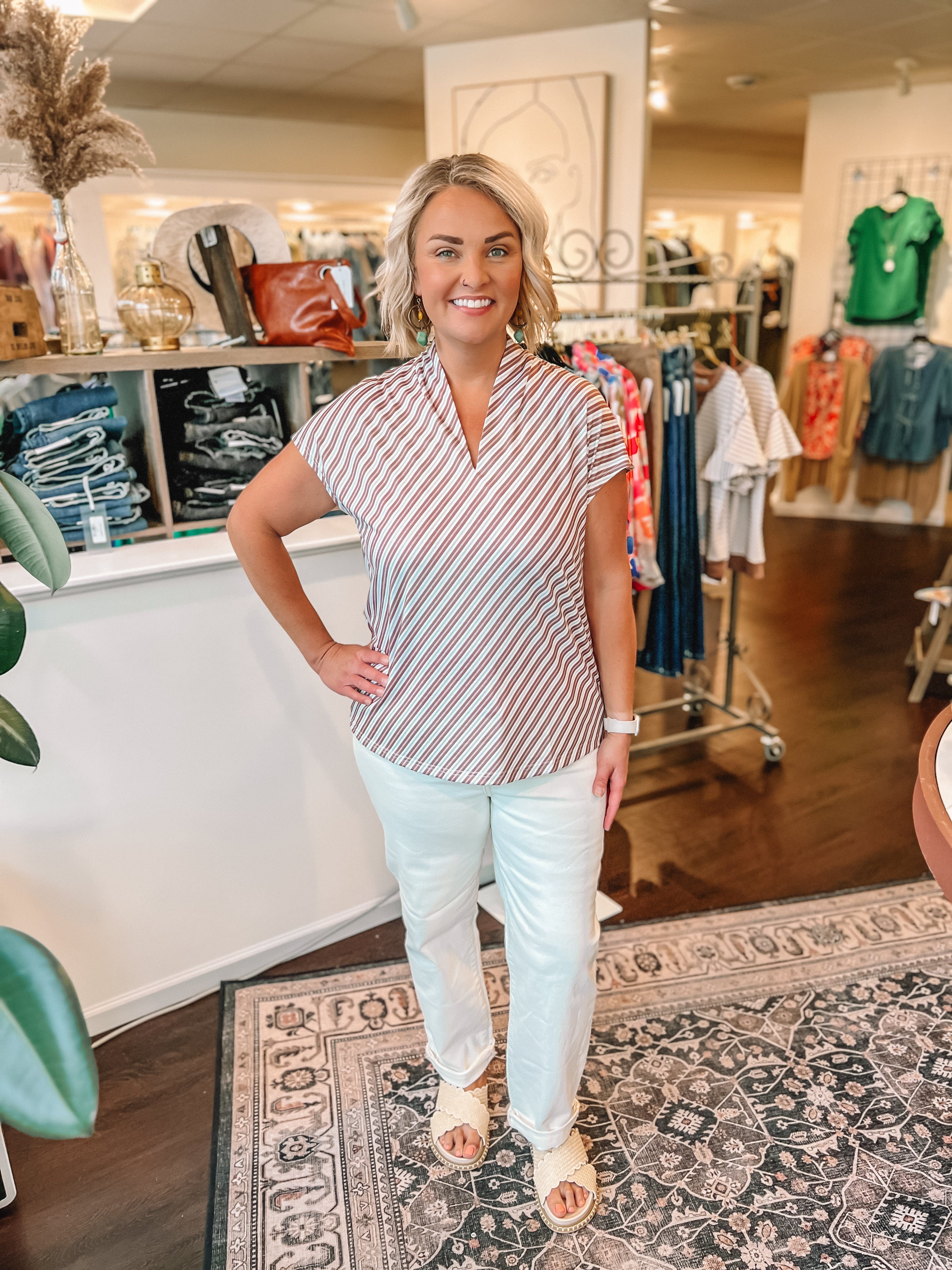 Sondra Stripe Top