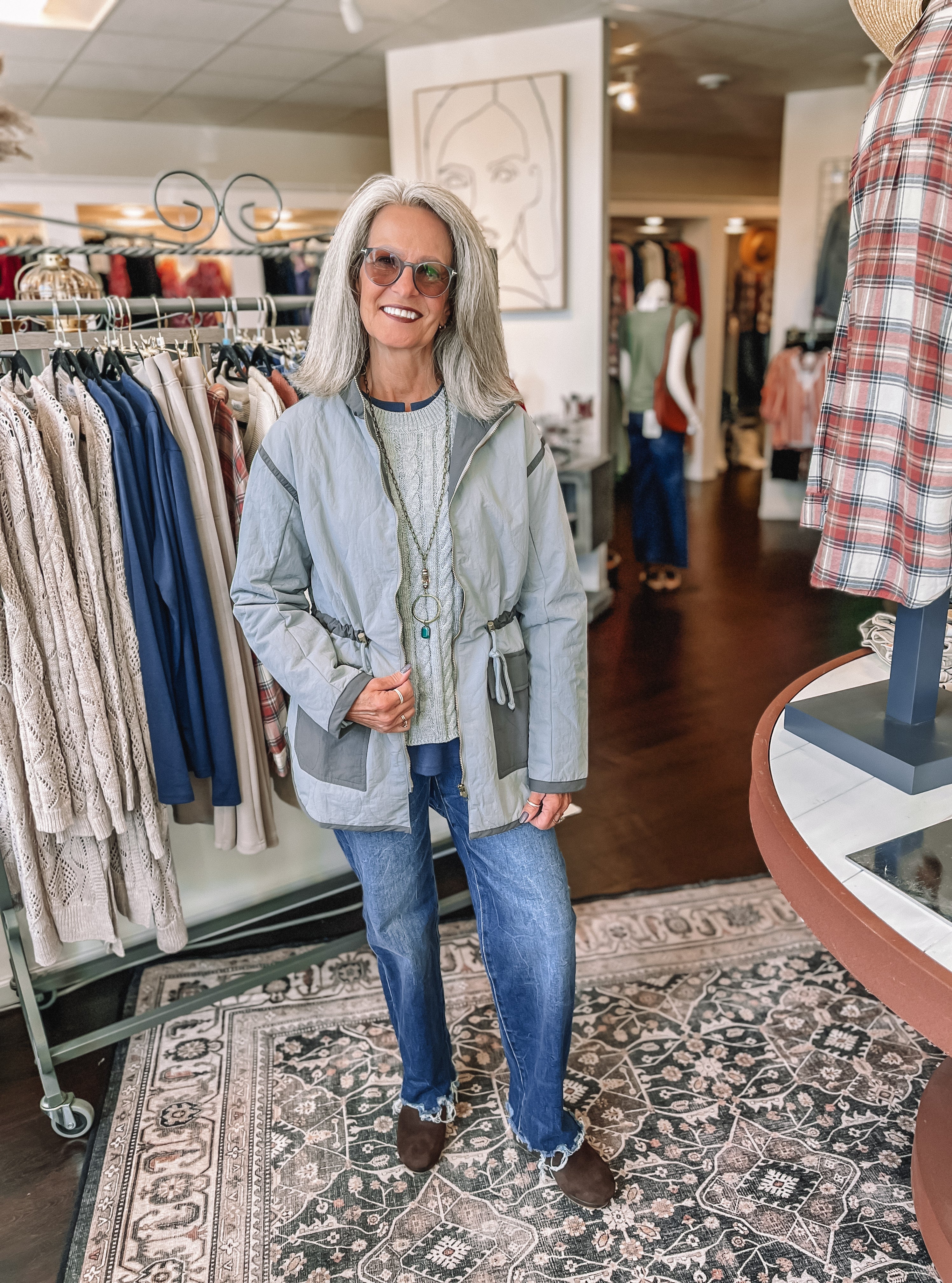 Quilted Contrast Jacket