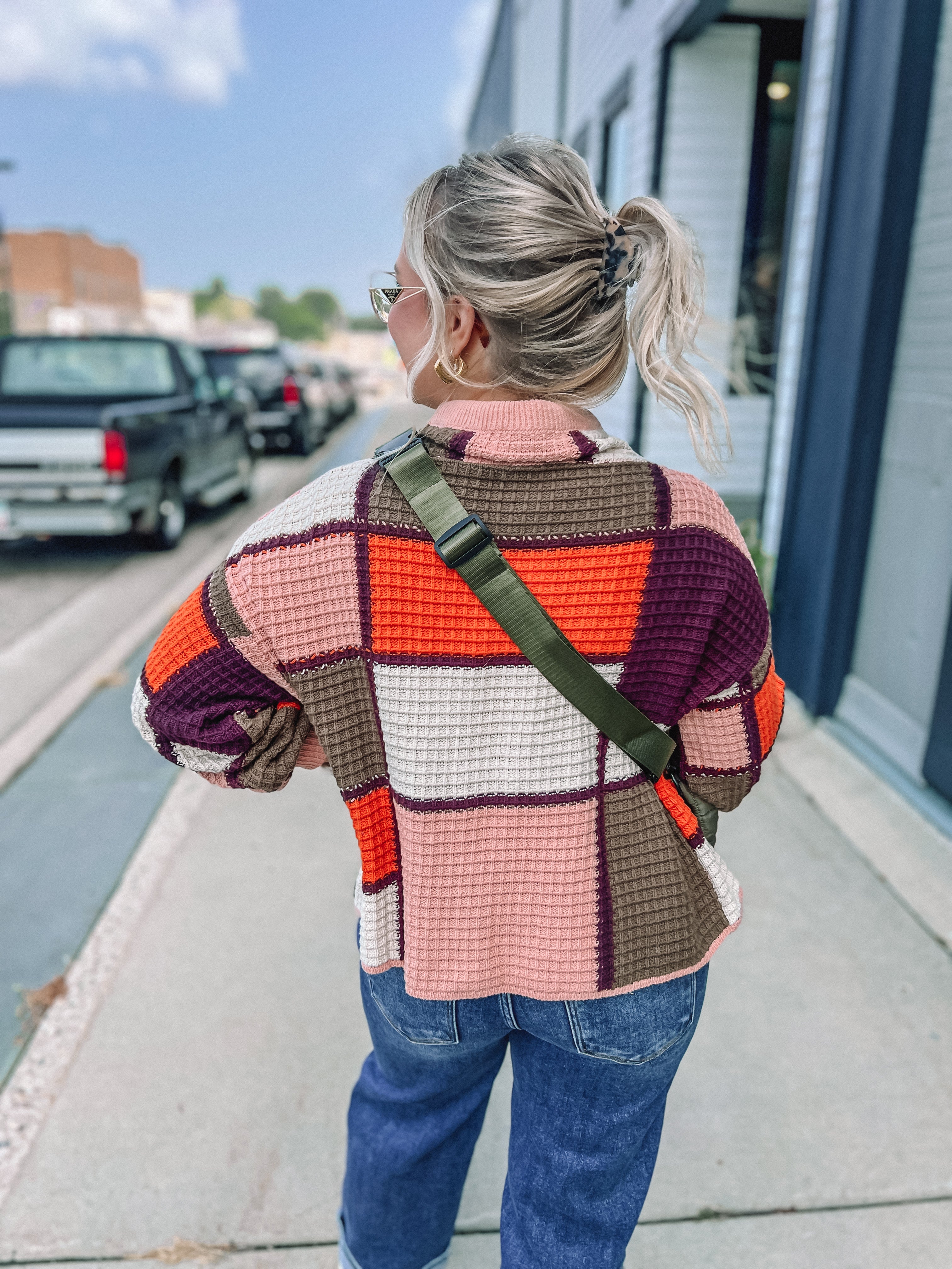 Colorblock Cowl