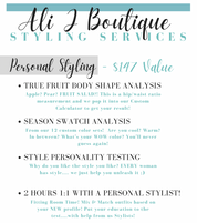 In-Store Personal Style Session