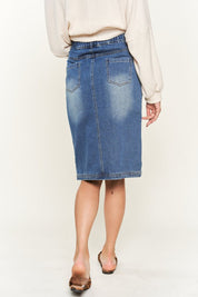 Cari Denim Midi Skirt